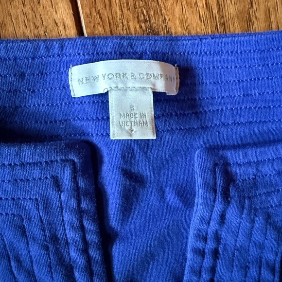 New York & Company Royal Blue Knit Top - Picture 3 of 6